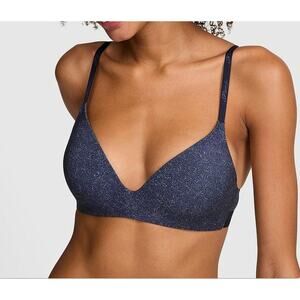 PINK Victoria’s Secret NWT Wear Everywhere Wireless Push Up Bra 36D Blue